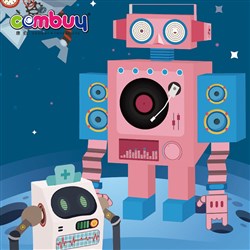 CB909660 CB909661 - DIY children toy folding kit traffic robot paper craft 3d origami